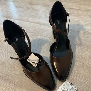 Zara Dark Brown Women's Heels